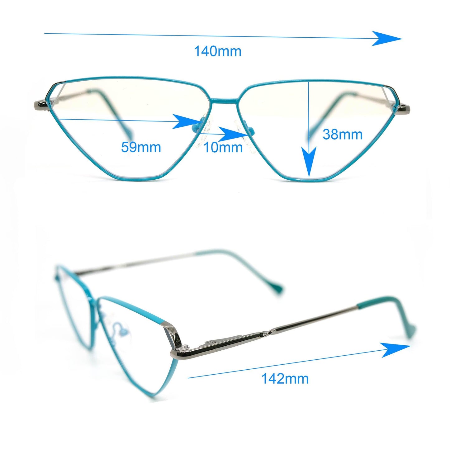 Alloy S 3023C3 Pink Cat Eye Progressive glasses - takeprogressive
