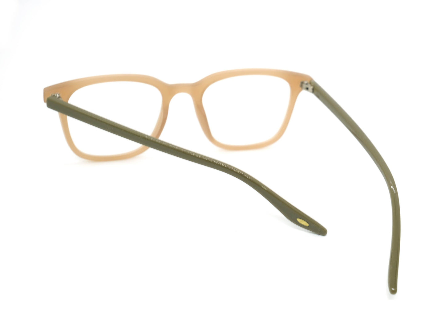 Plastic M Light Brown Progressive Eyeglasses