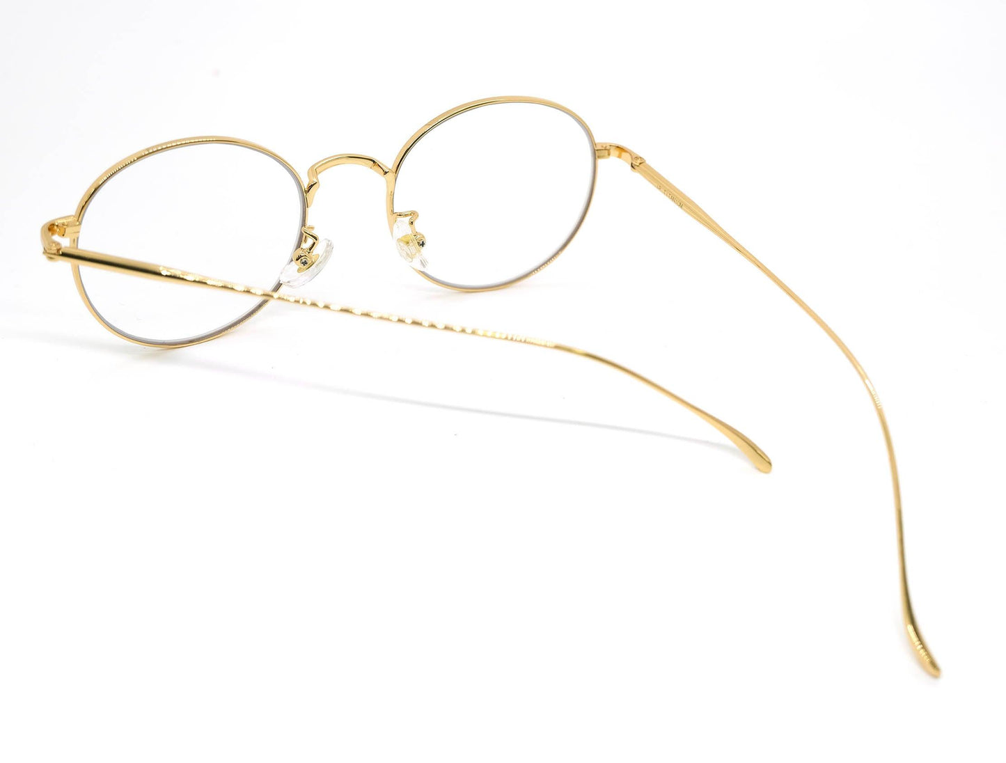 Titanium L 1640C6 Circle Golden Progressive Eyeglasses - takeprogressive