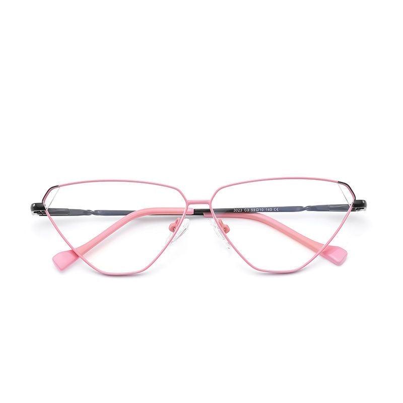 Alloy S 3023C3 Pink Cat Eye Progressive glasses - takeprogressive