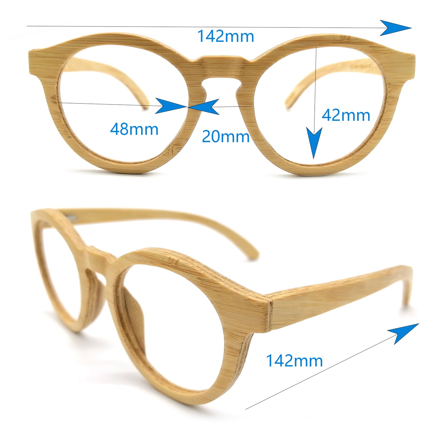 bamboo SUNB2026-1 custom sunglasses progressive glasses