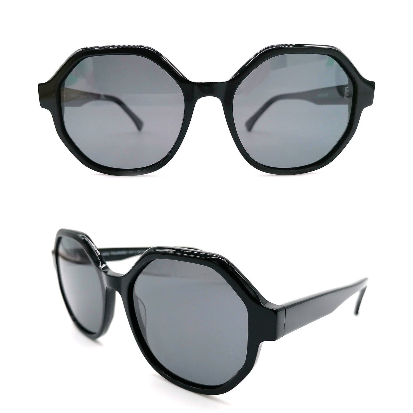 Acetate L 8052 black Progressive sunglasses