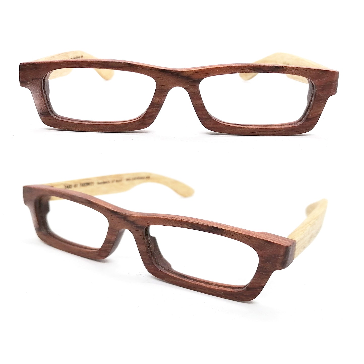 rosewood LOVE-WOOD custom progressive glasses